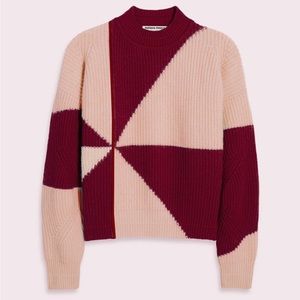 Paradis Perdus Unisex Jules Burgundy Sweater size Medium